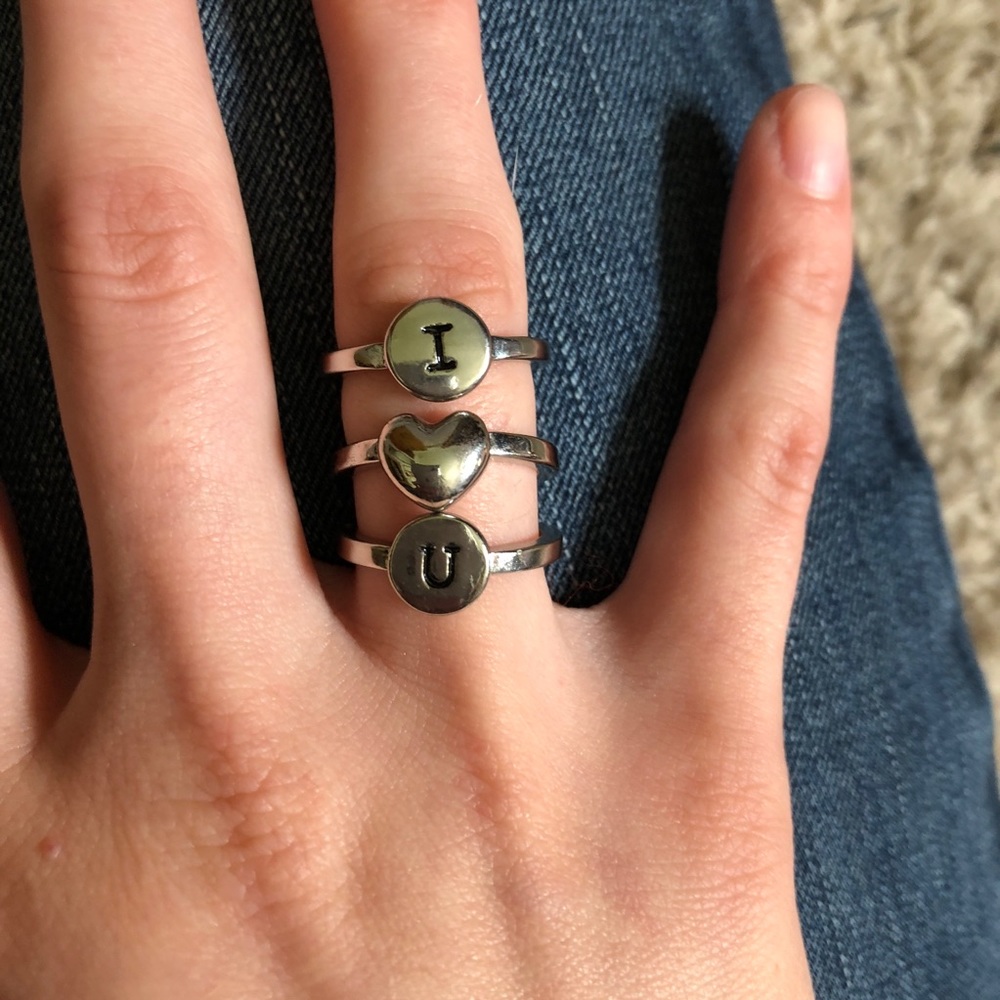 I💗U stackable rings-NWOT